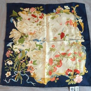 Authentic Ferragamo silk floral scarf